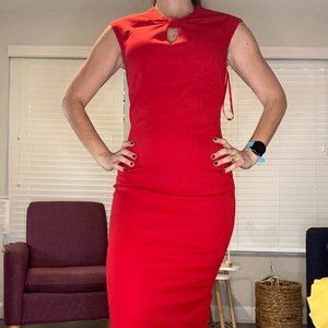 Red sexy dress